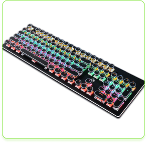 Steampunk Anti-Ghosting Mechanical Keyboard